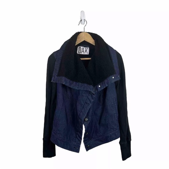 OAK Jackets & Blazers - OAK NYC Jacket Denim Jean Sherpa Fleece